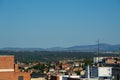Views of the Sierra de Madrid from above, in Spain. Royalty Free Stock Photo